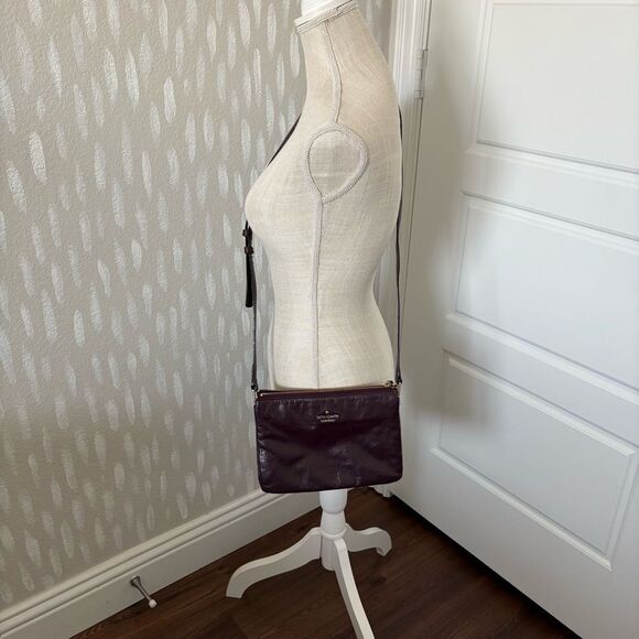 Kate Spade Plum Leather Crossbody Bag - Picture 7 of 7